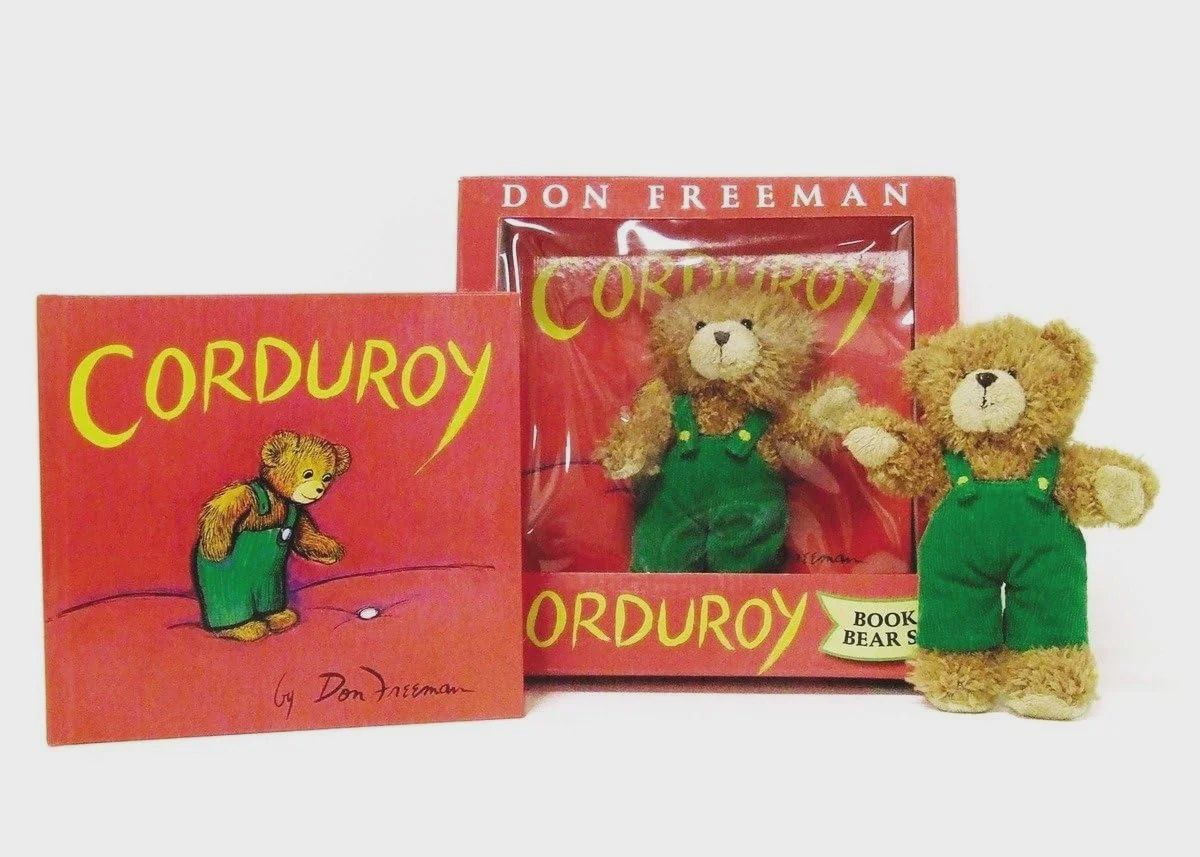 Corduroy Book &amp; Bear set