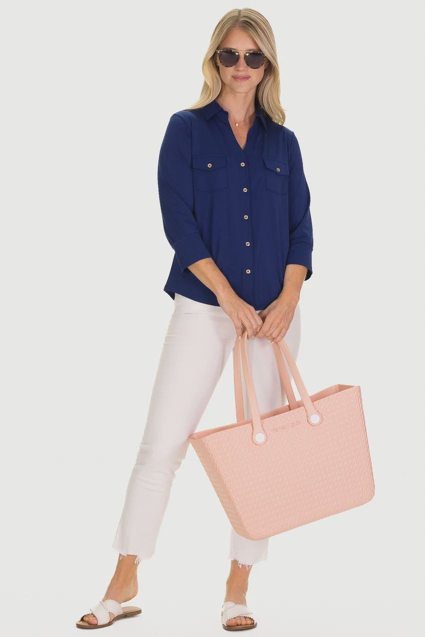 Birdie Top, Size: L, Color: NAVY