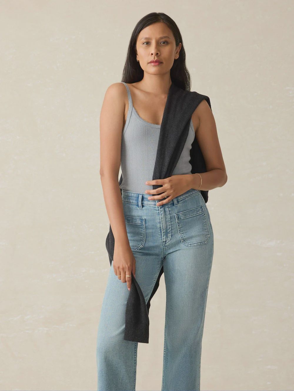 pacific pointelle tank