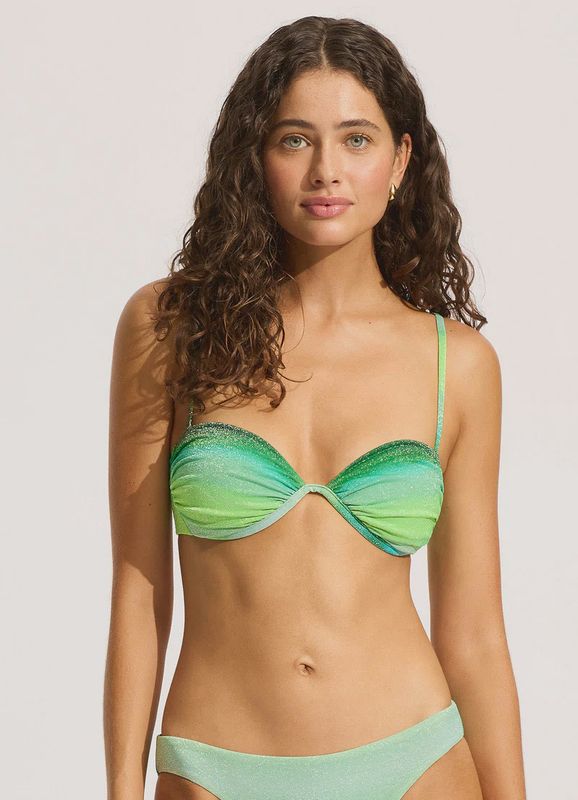 Jade Ruched Split Wire Bra