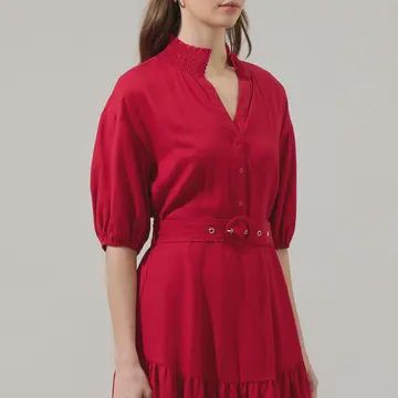 Sheila Button Up Mini Dress