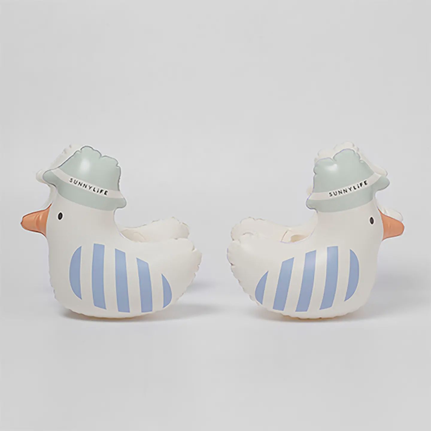 Kids Inflatable Arm Bands Sid the Seagull Blue Stripe