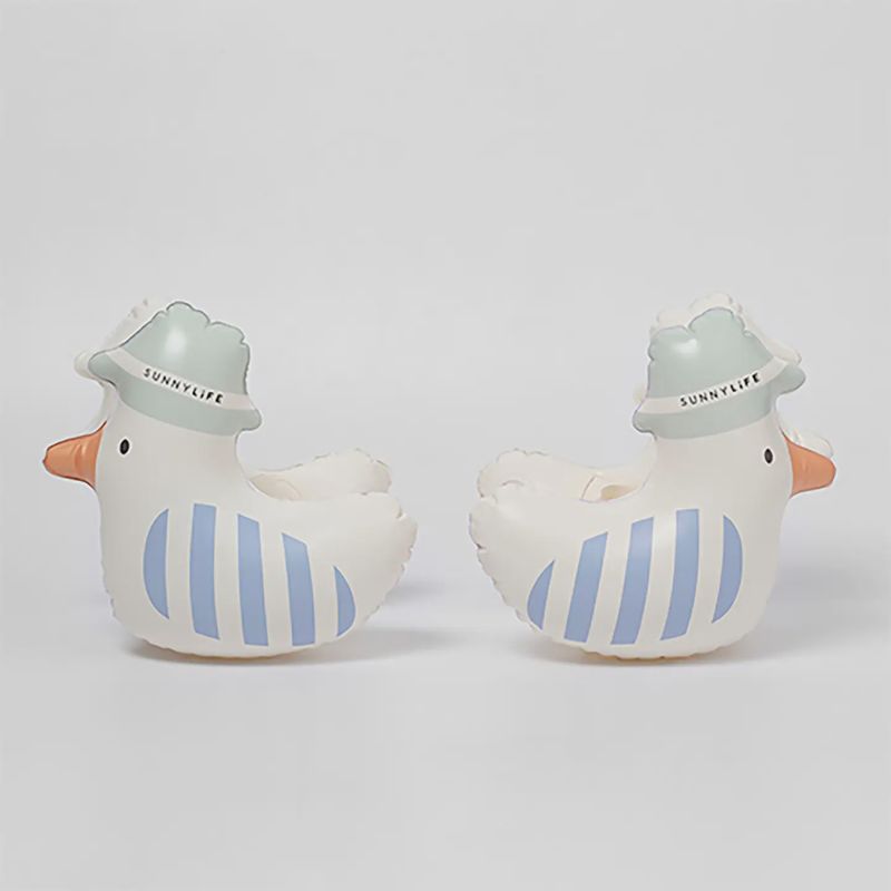 Kids Inflatable Arm Bands Sid the Seagull Blue Stripe