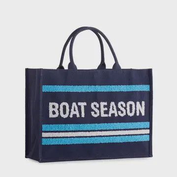&quot;BOAT SEASON&quot; BEACH BAG