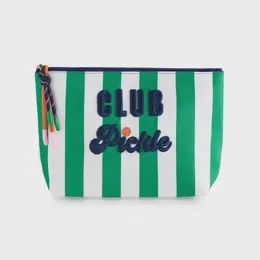 &quot;CLUB PICKLE&quot; LARGE ZIP POUCH