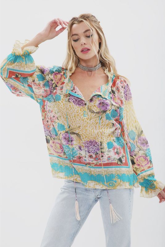Artisan Leopard Blouse