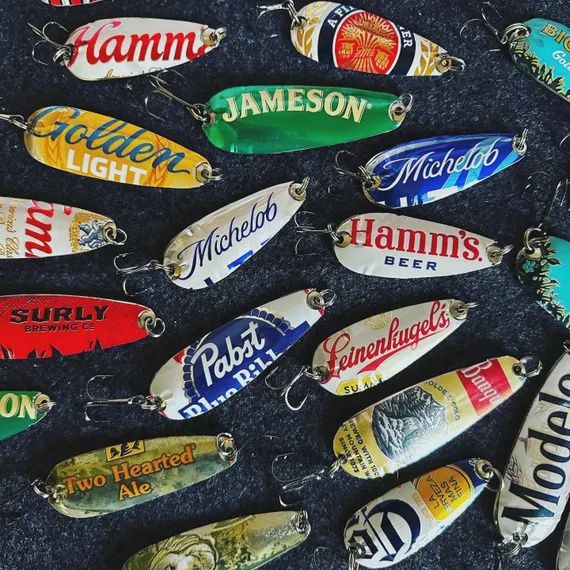 Buzz&#39;d Baits Recycled Beer Can Fishing Spoons