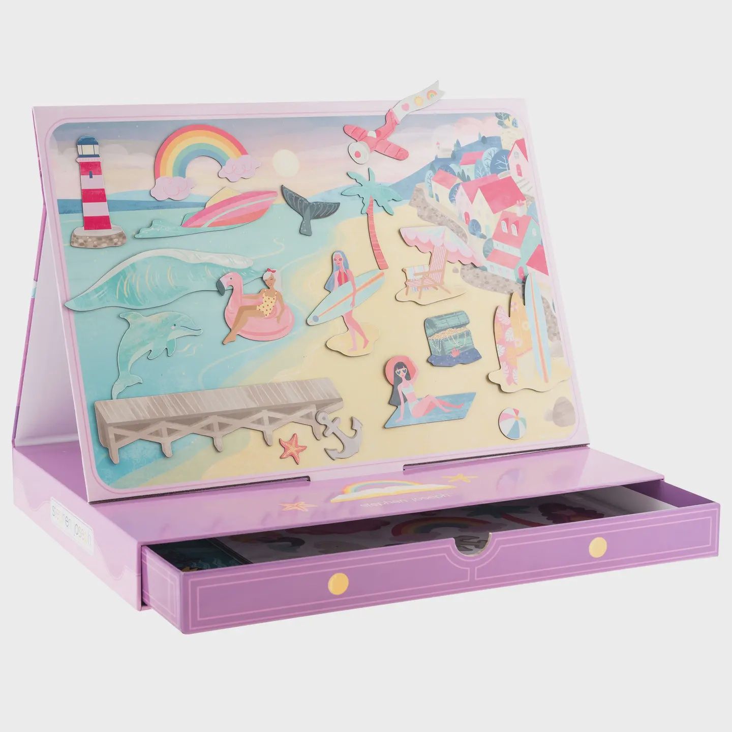 Magnetic Scene Drawer Toy Set for Kids, Color: Mermaid