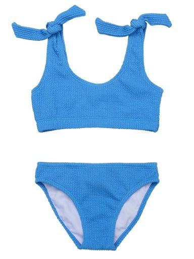 MARINE BLUE CROP BIKINI, Size: 8
