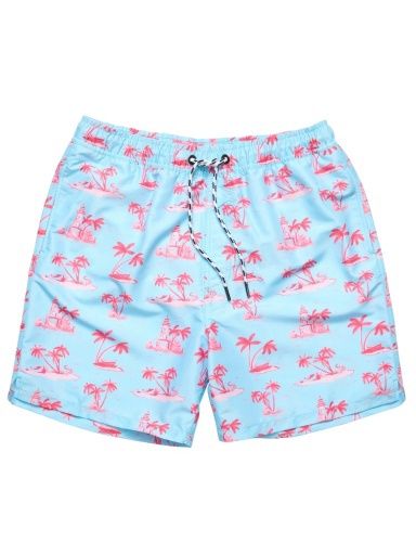 MENS LIGHTHOUSE ISLAND SUSTAINABLE SWIM SHORT, Size: L