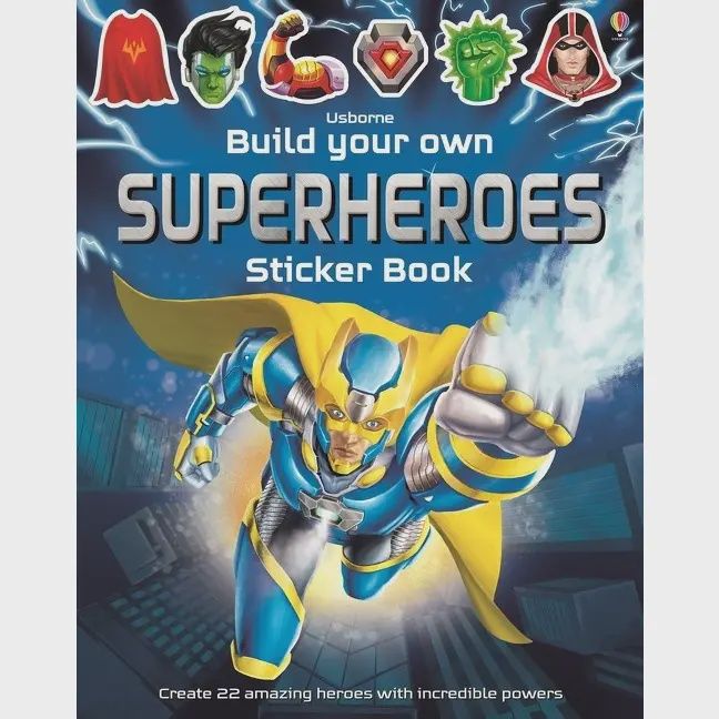 Build Your Own Superheroes Sticker Book: Simon Tudhope