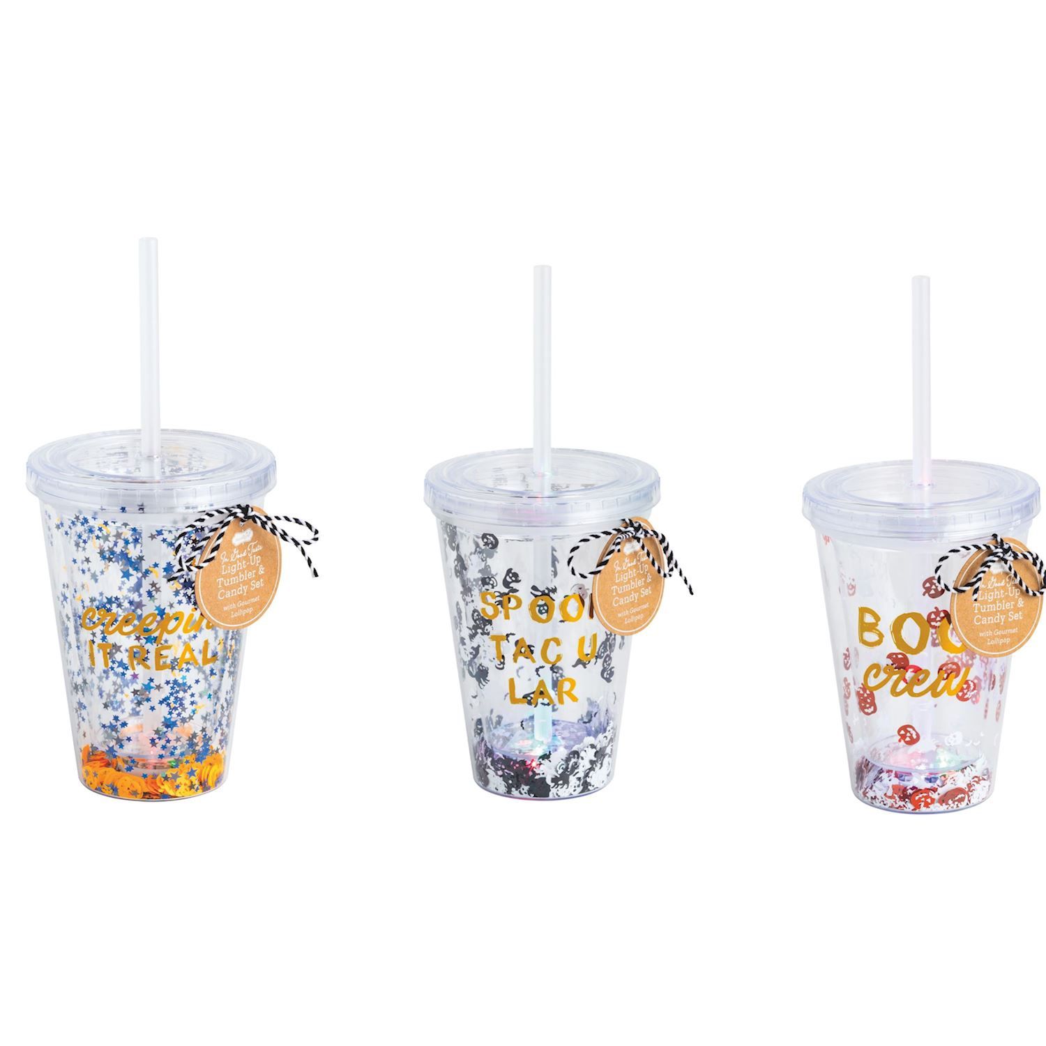 Halloween Light Up Tumbler &amp; Candy Set