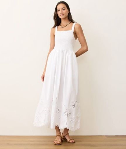 Selene Eyelet Maxi Dress, Size: Extra Small
