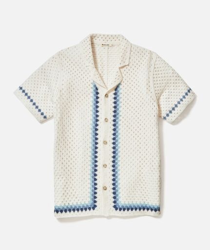 Archive Ace Crochet Resort Shirt, Size: Medium