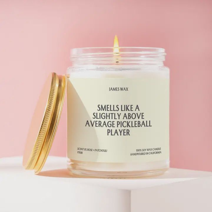 Pickleball Gift Above Average Pickleball Player Candle F110B