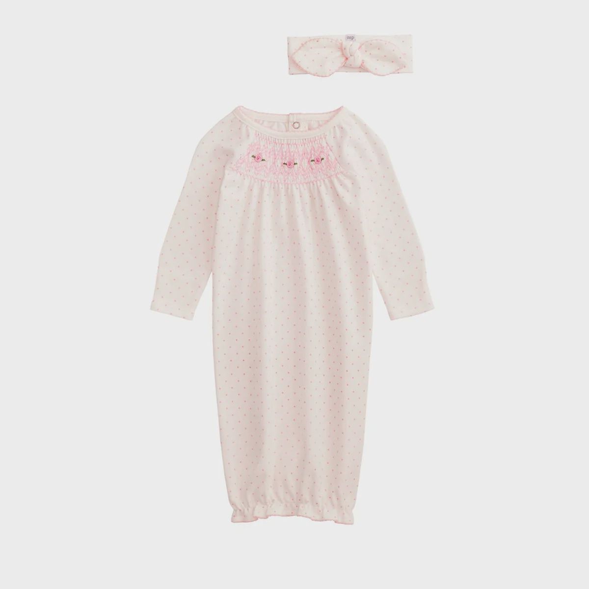 Ivory dot gown