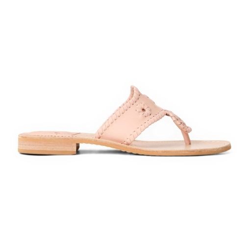 JACKS FLAT SANDAL - NAPPA, Colour: ROSE CLOUD, Size: 9.5WOMENS