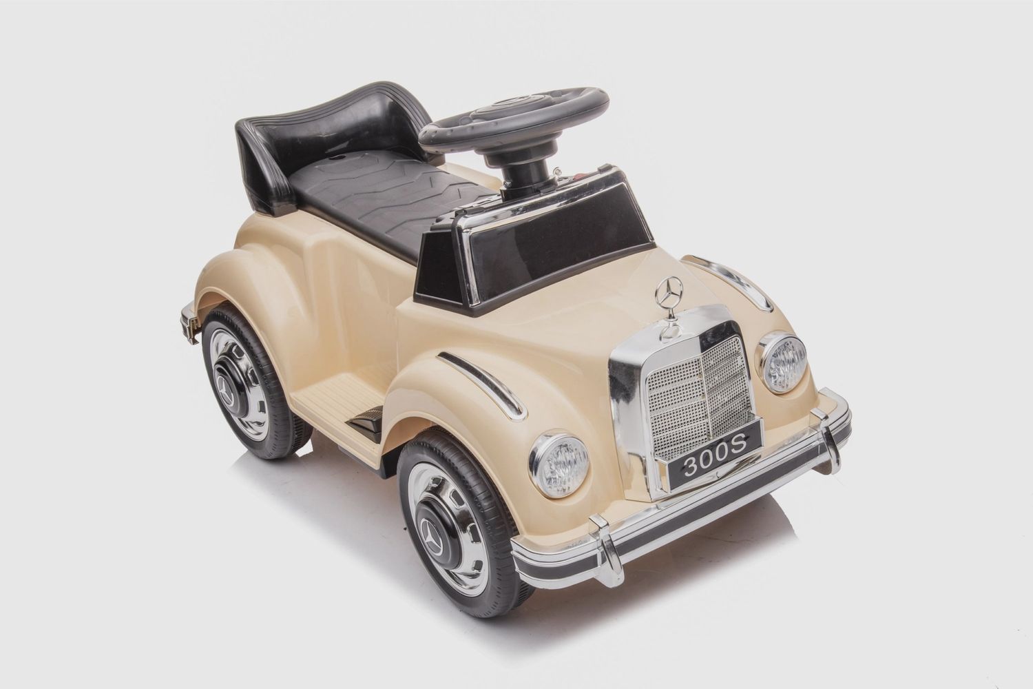 6V Mercedes Benz 300S 1 Seater Mini Ride-On Car for Kids, Color: Beige