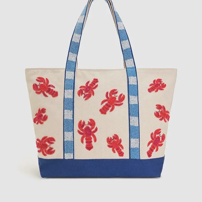 Coastal Claw Beaded Boat Bag