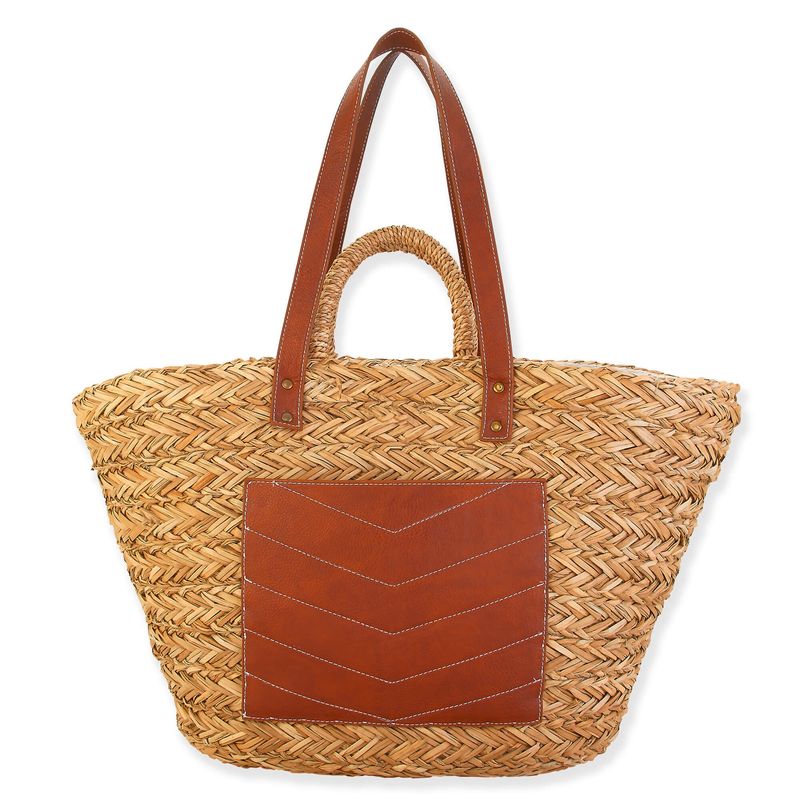 Bag: CE6538Natural, Seagrass Shoulder Tote