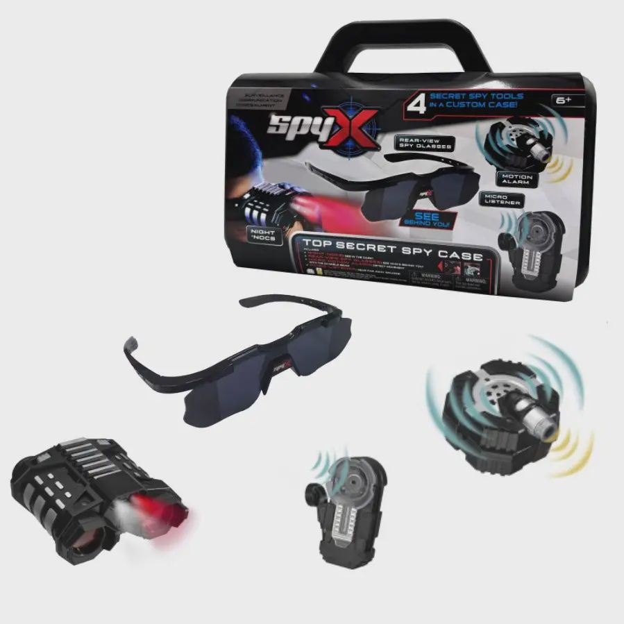 Spyx Top Secret Spy Case, Jr Secret Agent Kit with 4 Toys