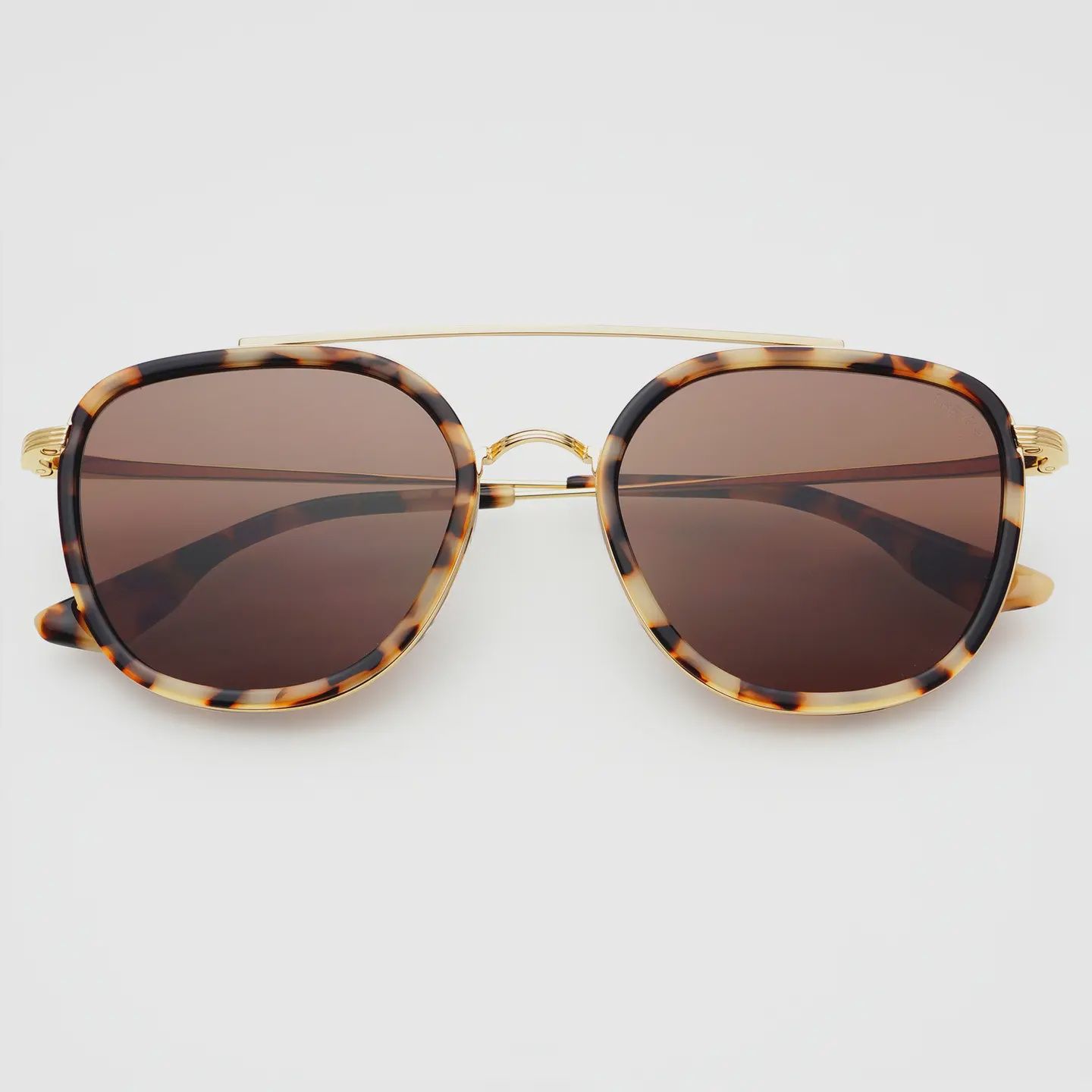 Weston Acetate Round Unisex Sunglasses, Color: Milky Tortoise/Brown