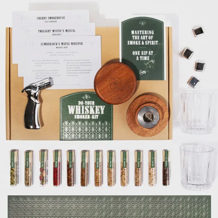 Whiskey Smoker Kit — DIY Whiskey &amp; Bourbon Infusion with Rich Smoky Flavors