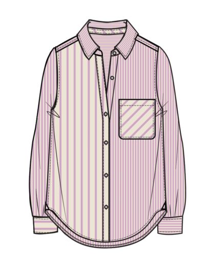 Jane Relaxed Shirt in Cali Poplin, Size: Small