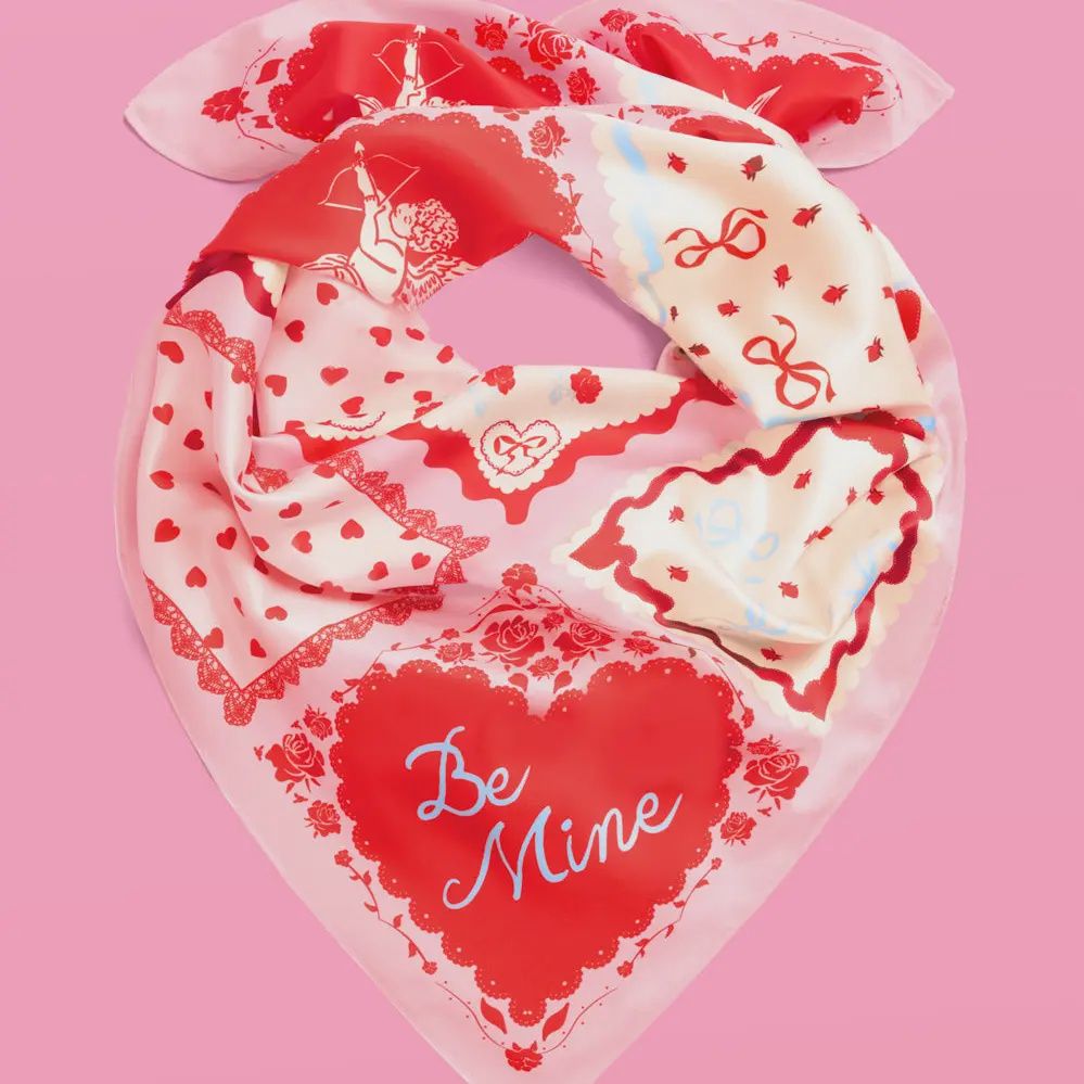 Valentine Bandana | Galentine's Accessory, Vday Headscarf