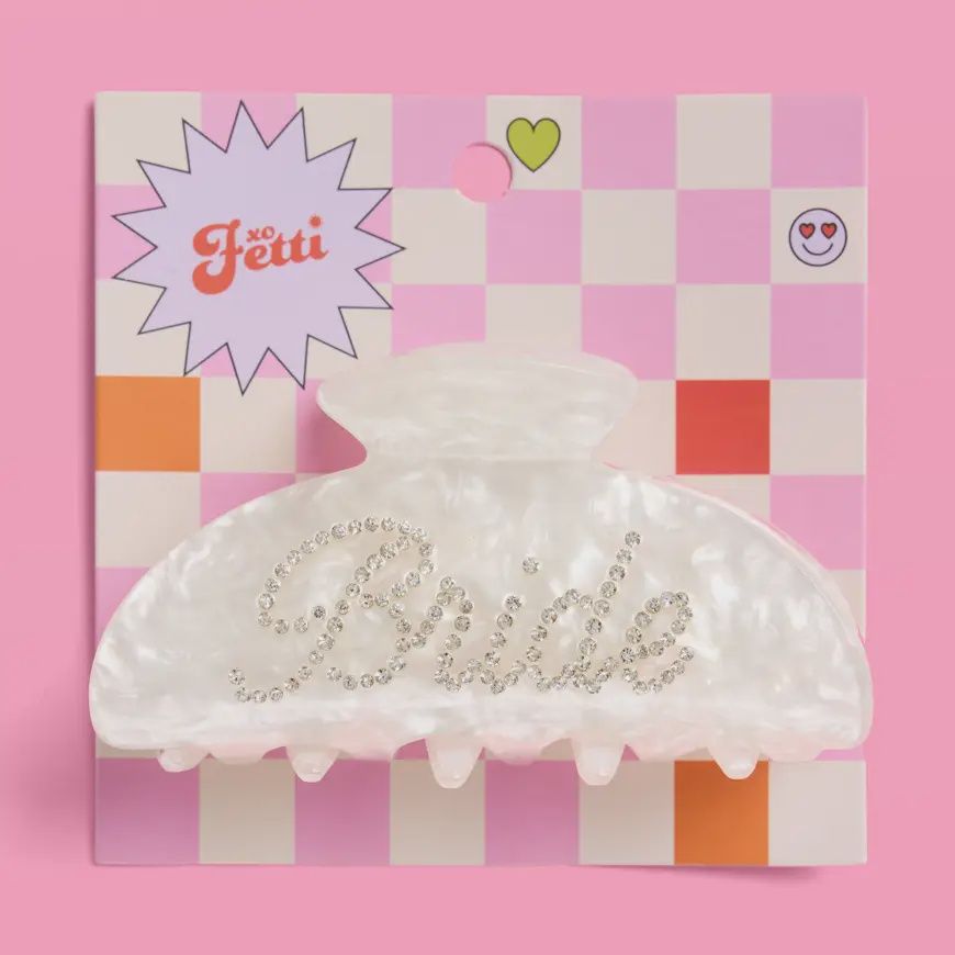 Bride Clip Acrylic Accessory, Bach Party Gift, Bridal Shower