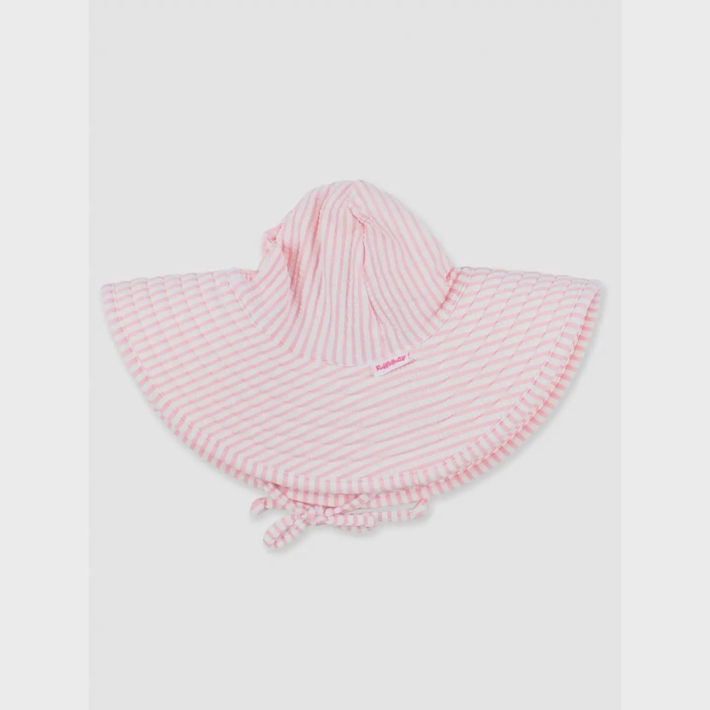 Girls Pink Seersucker Swim Hat