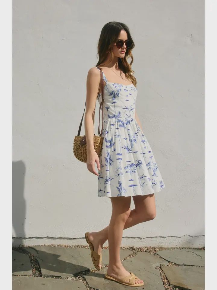 Oceanica Flowy Skirt Mini Dress