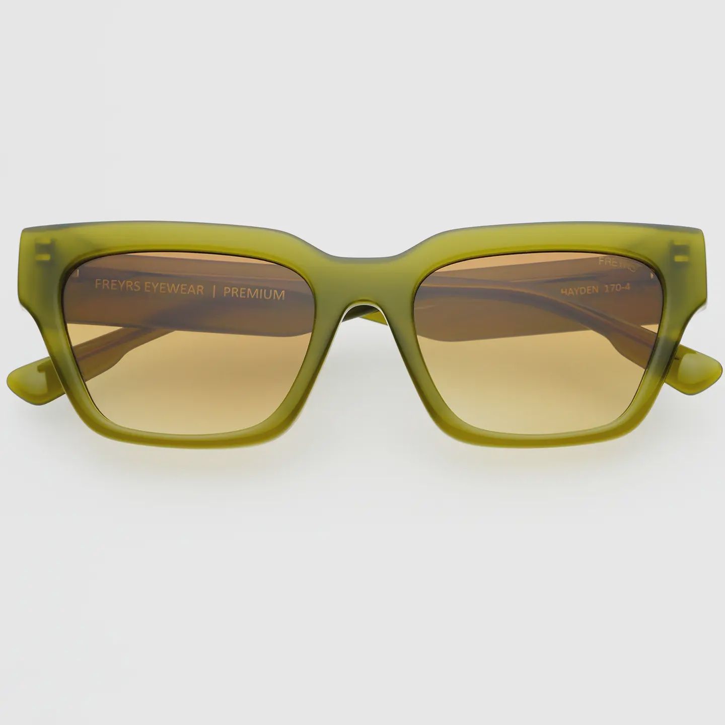 Hayden Acetate Unisex Rectangular Sunglasses, Color: Midnight Olive