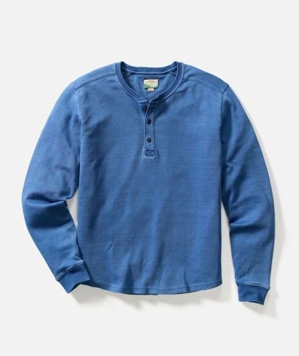 Pacifica Stretch Henley Navy, Size: Small
