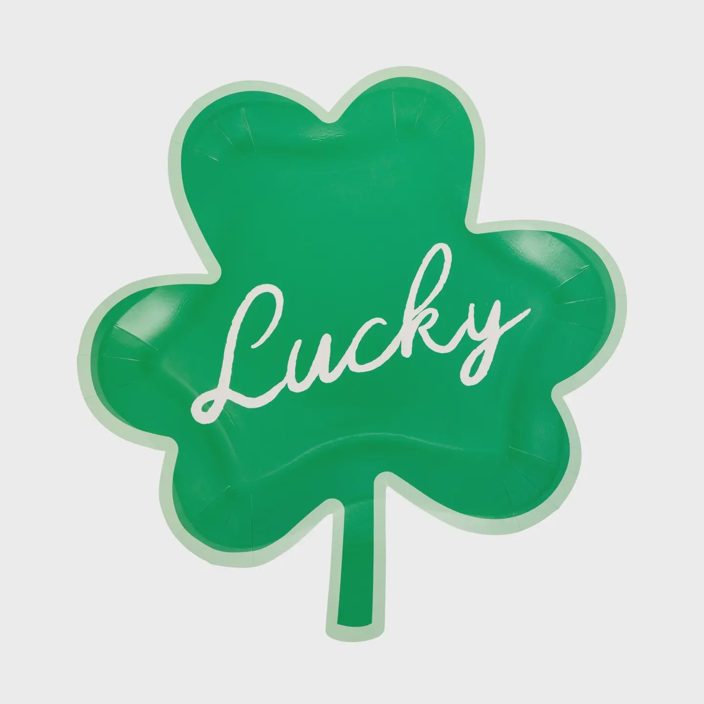 Lucky Shamrock Shaped Plate