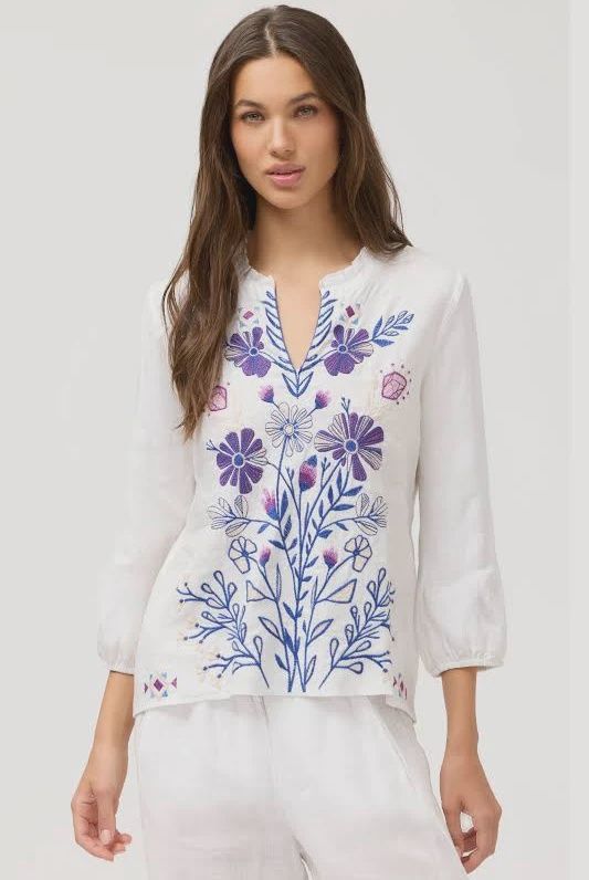 RUFFLE FIELD BLOUSE - ADINA