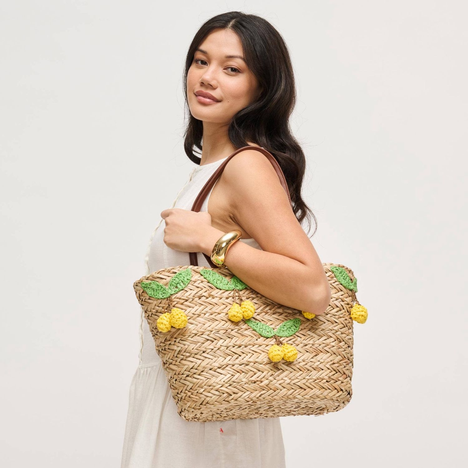 Josie Tote, Color: Natural Lemon