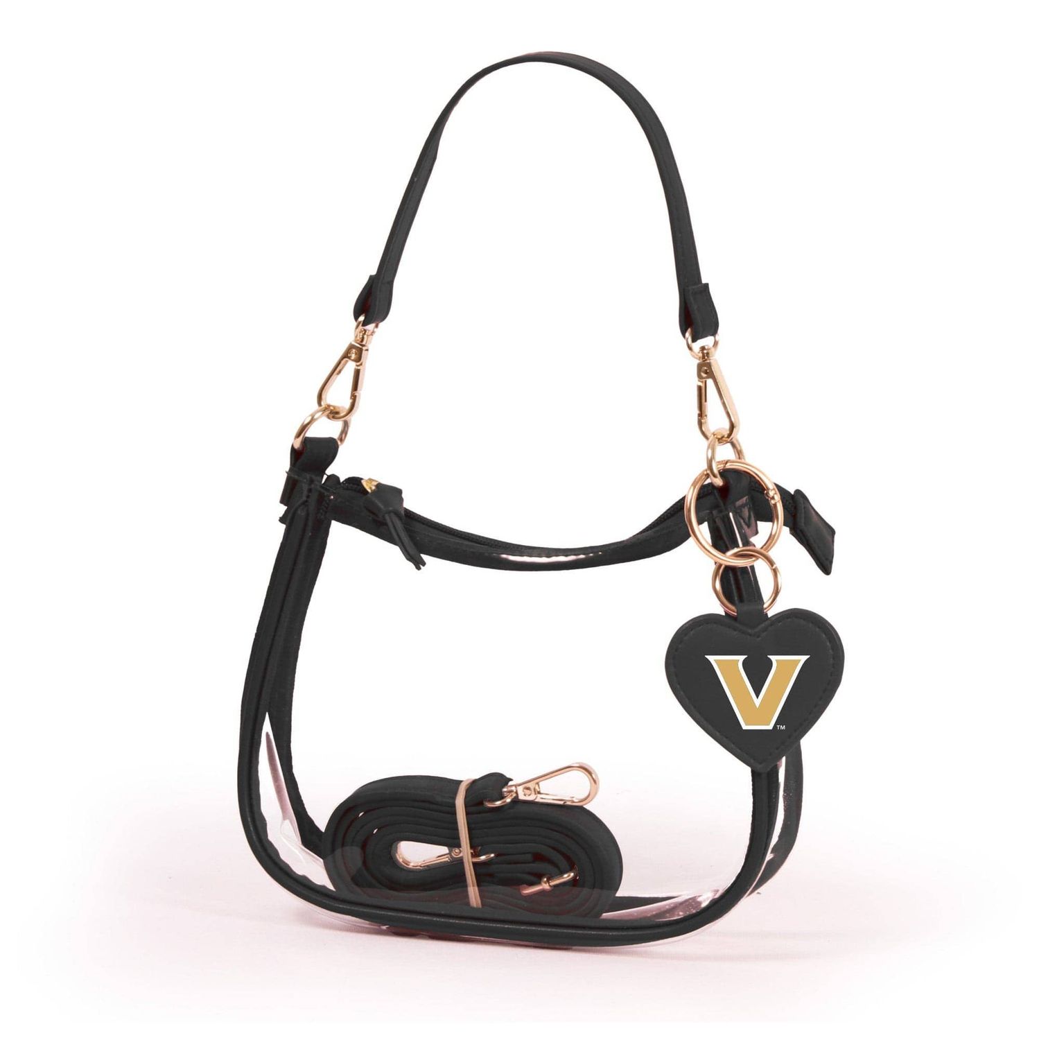 Vanderbilt Commodores Clear Clara Purse with Heart Charm