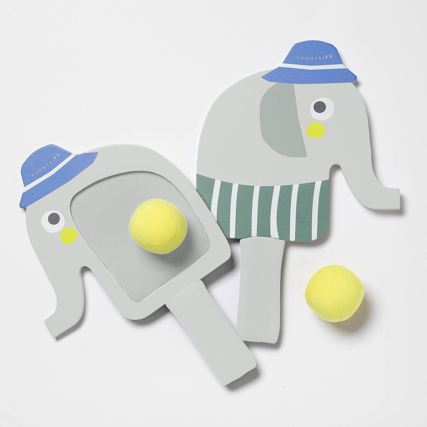 Kids Velcro Beach Bats Eli the Elephant Multi