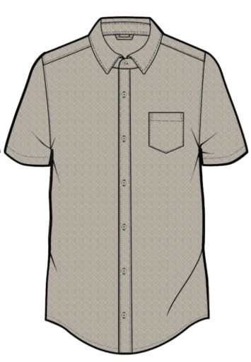Better-Than-Linen Shirt Printed, Size: Medium