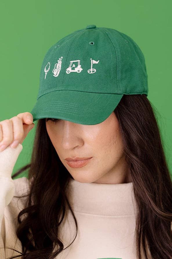 Golf Icons Hat in Kelly Green
