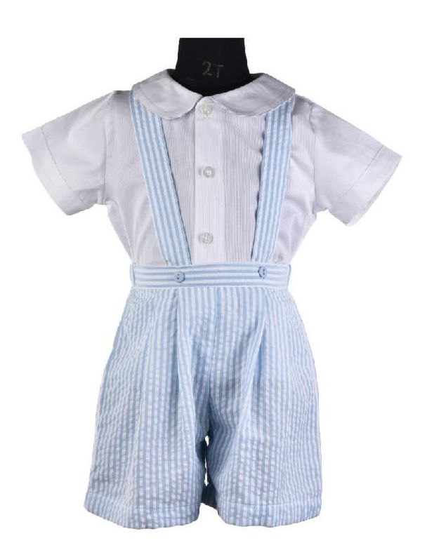Seersucker Shorts and Shirt Set