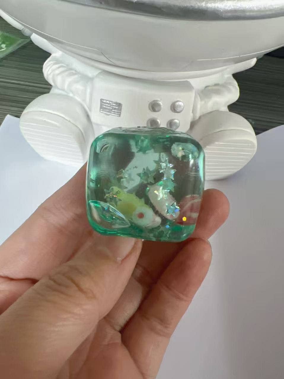 Seashell Cube Squishy Toy, Color: mini-3cm