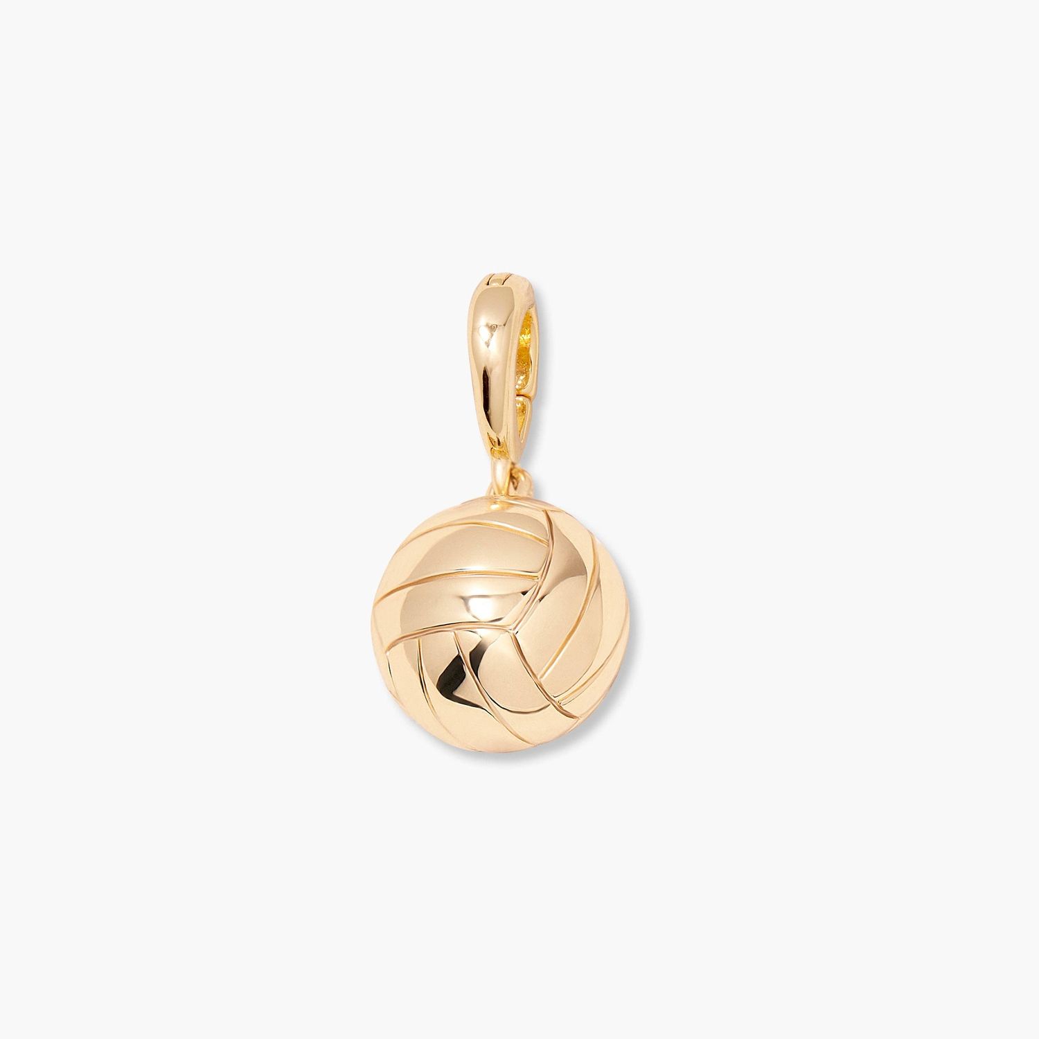 Effie Volleyball Charm, Metal: Gold