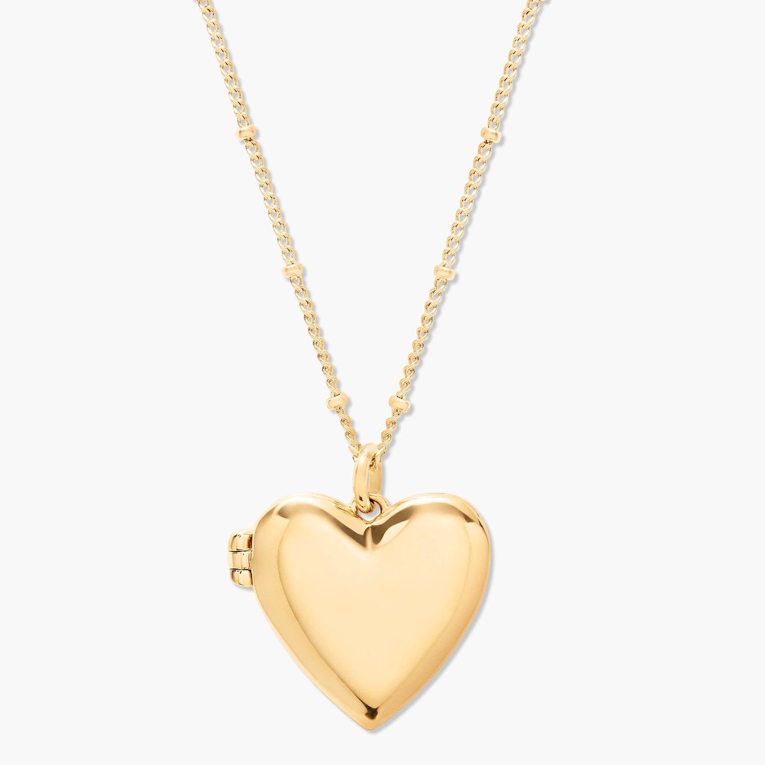 Isla Heart Locket, Metal: Gold
