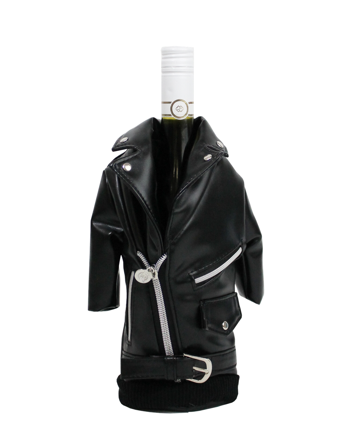 Leather Biker Jacket Wine Parka