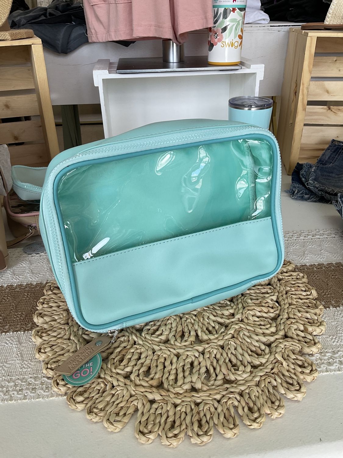 Oversized Cosmetic Bag Mint