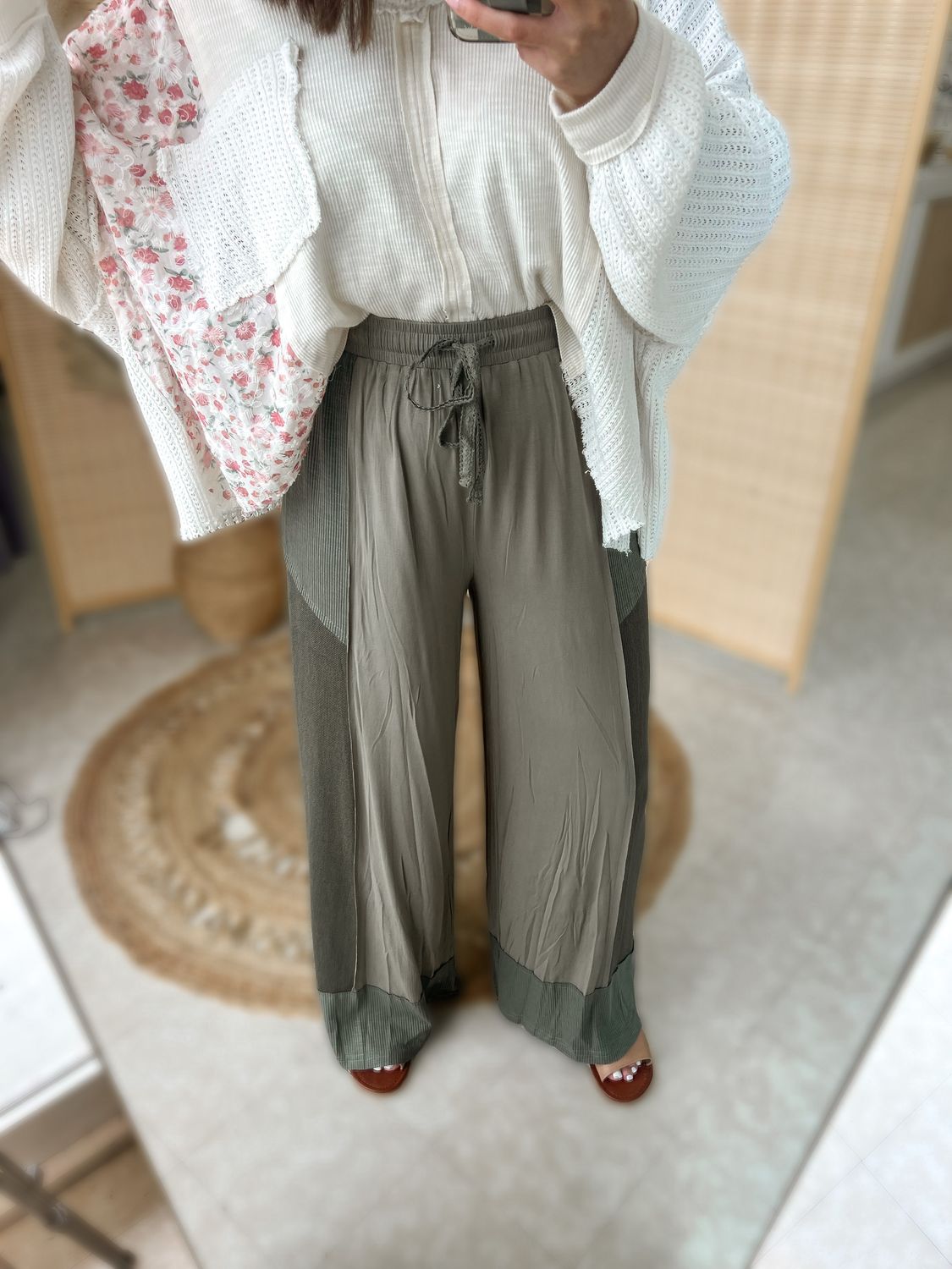 Easy Breezy Olive Pants