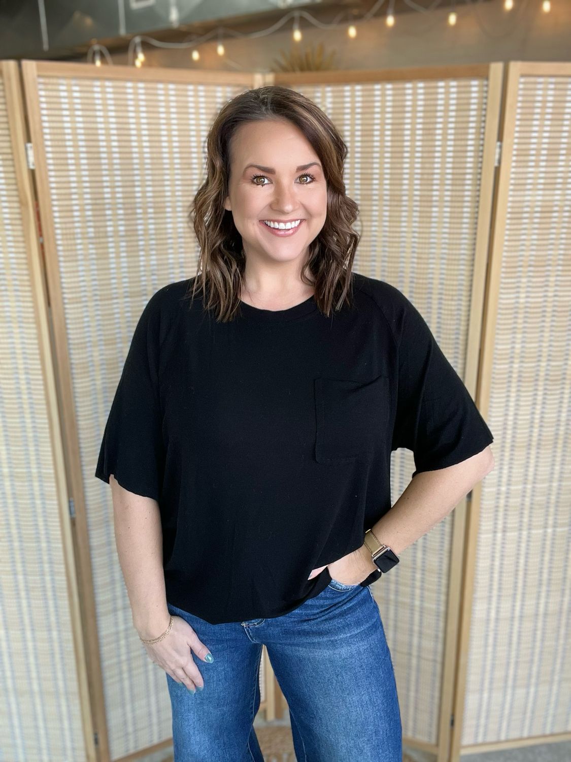 Comfy Cozy Tee- Black