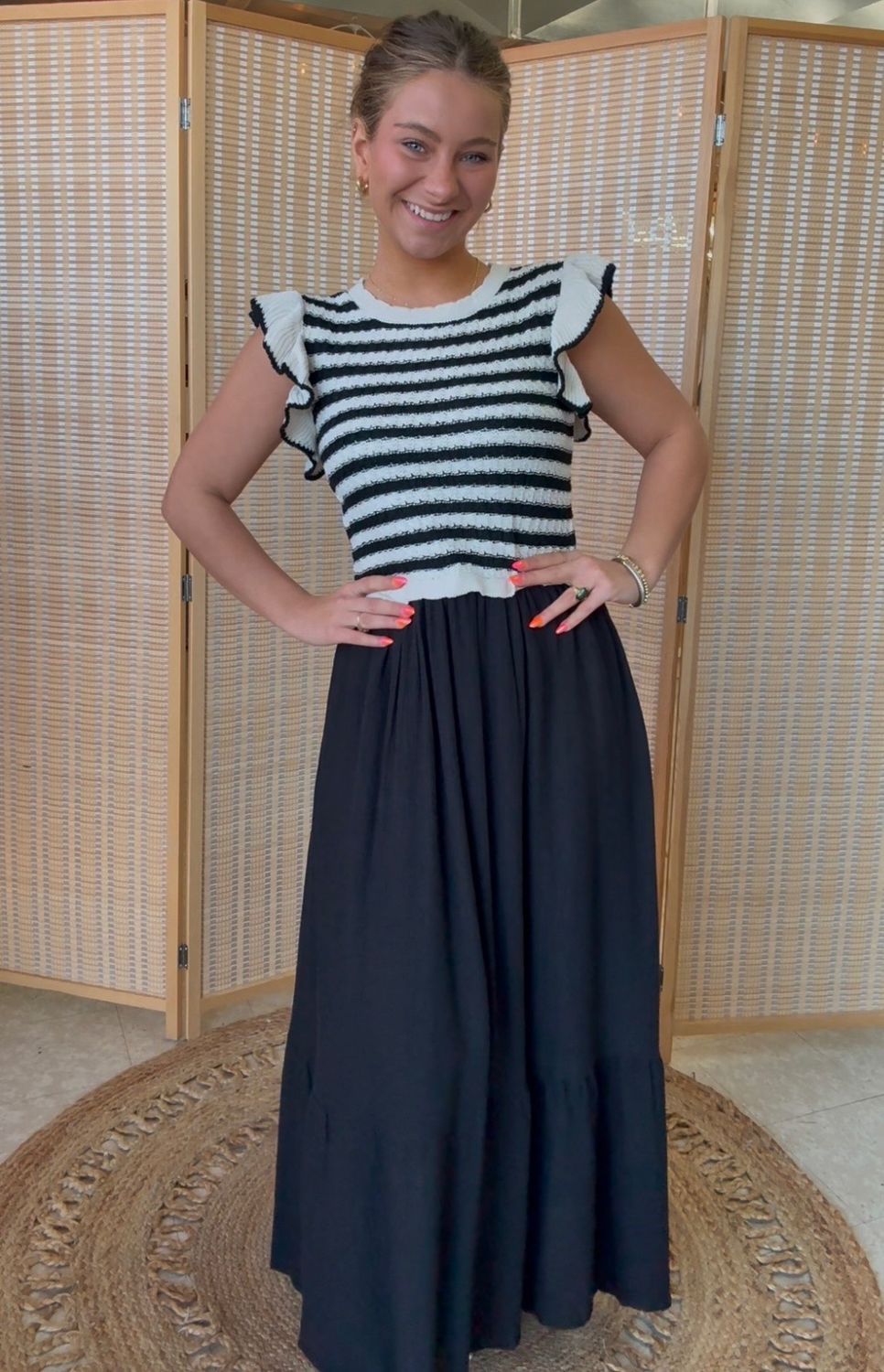 By The River Dress- Black